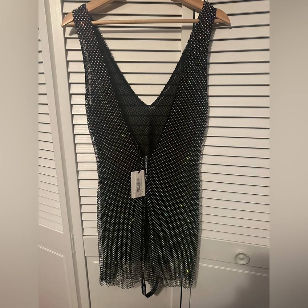 SLA THE LABEL GIGI DIAMANTÉ MINI DRESS